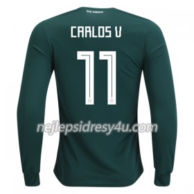 Fotbalový Dres Mexiko Carlos V 11 Domácí MS 2018 Dlouhý Rukáv